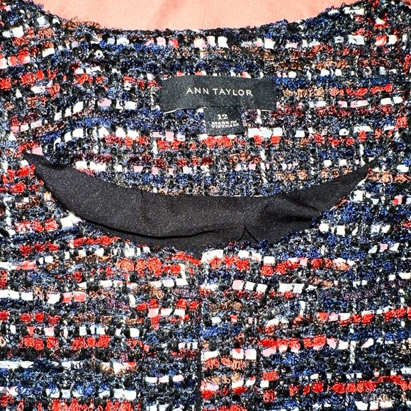 Ann Taylor Tweed Jacket—Multi-color, Shimmery, Sequin - Picture 4 of 4